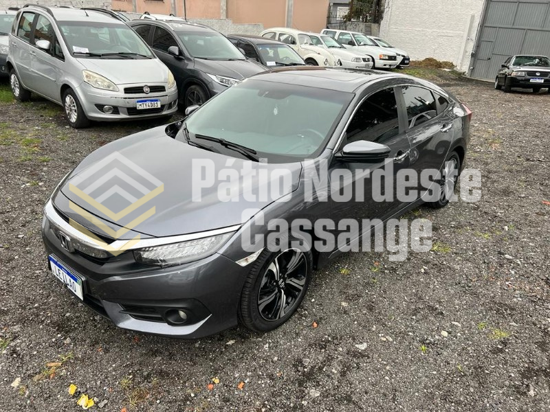 HONDA CIVIC TOURING CVT; 2018/2018; CINZA; GASOLINA